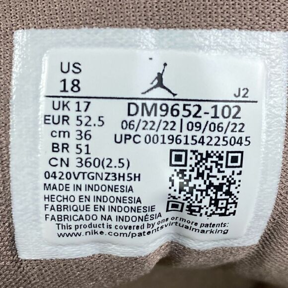 Nike Air Jordan 1 Mid SE Craft “Taupe Haze” Sneaker shoes Mens Size 18 main image 9